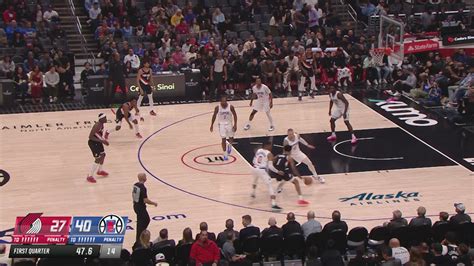 Portland Trail Blazers vs LA Clippers Dec 11, 2023 Game .